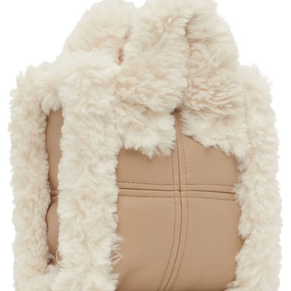 STAND STUDIO Beige & Off-White Lizzie Bag